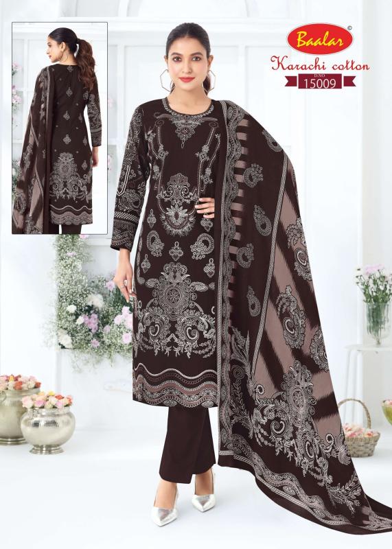 Baalar karachi vol 15 suryajyoti dress material wholesale in surat